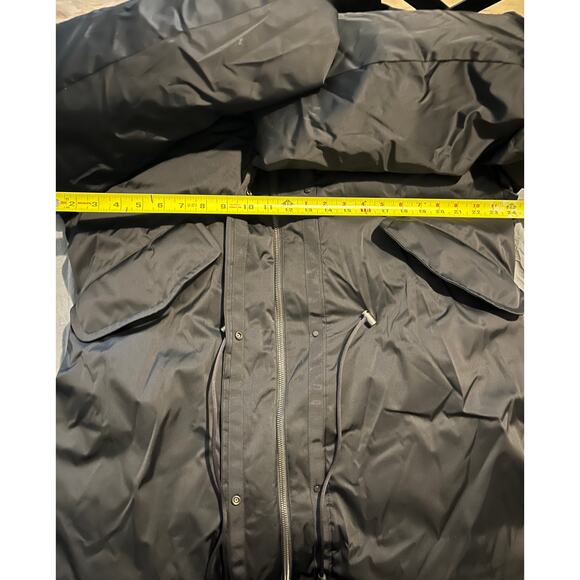 Uniqlo +J Jil Sander Down Parka Coat Black XL Oversized 90% Down - Picture 6 of 8